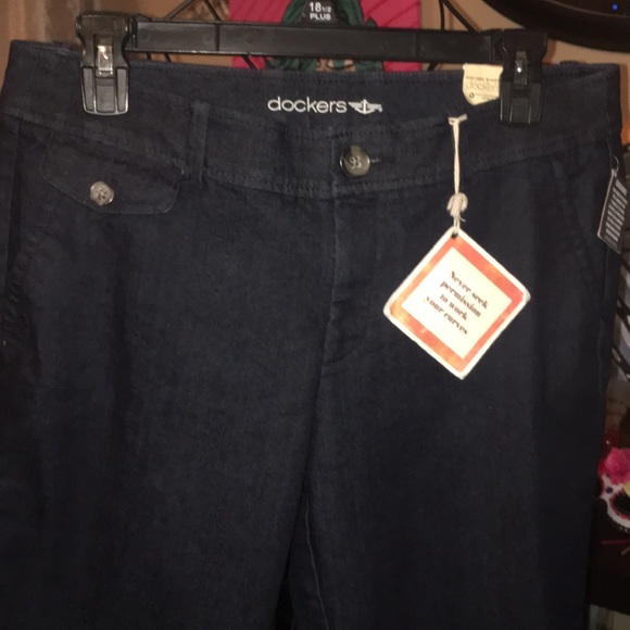 NWT Dockers Trouser Denim Pant 10 - Picture 2 of 5